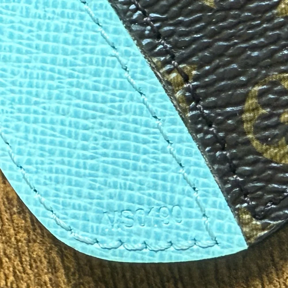 Louis Vuitton Brown and Gold Key Holder with Pink and Blue Accents - Picture 9 of 9